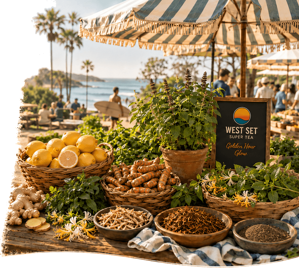 West Set ingredients at a California market